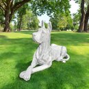 Statue Chien Dogue Allemand couché