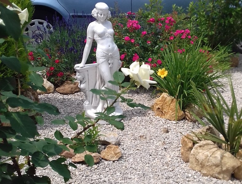 Statue pierres à pied sculpture classique en marbre femme statue jardin  extérieu